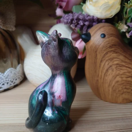 Chat résine Petit monde en résine (19)