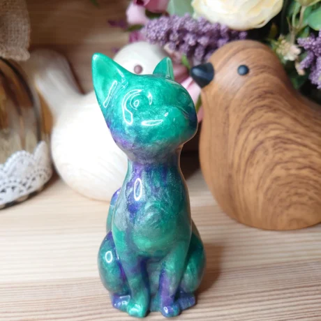 chat en résine Petit monde en résine (1)