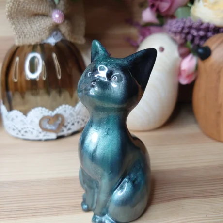 chat en résine Petit monde en résine (3)