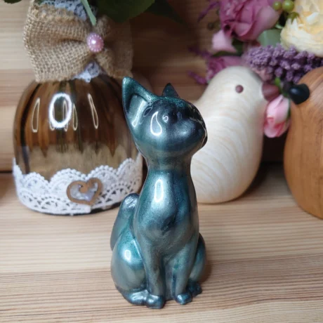 chat en résine Petit monde en résine (4)