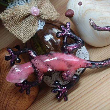 Lezard Petit monde en résine (1)