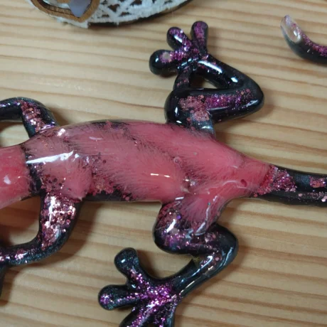 Lezard Petit monde en résine (4)