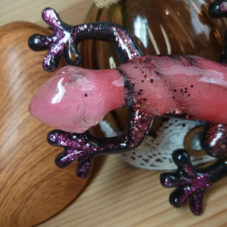 Lezard Petit monde en résine (6)