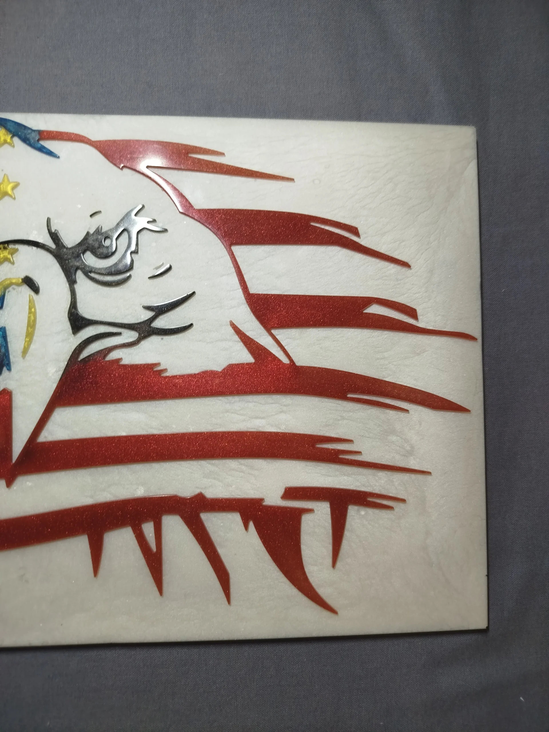 Petit monde en résine aigle américain (10)