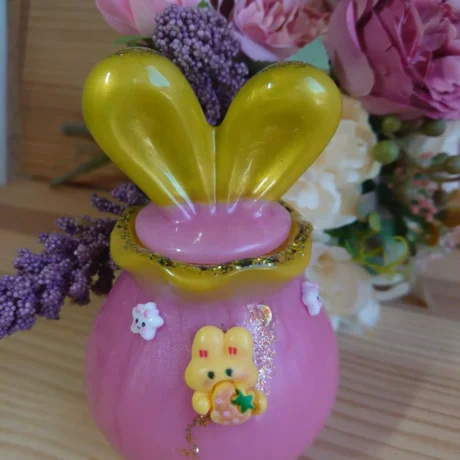 Petit monde en résine Boite a bijoux lapin (2)