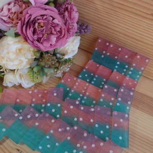 Domino Rose et Bleu