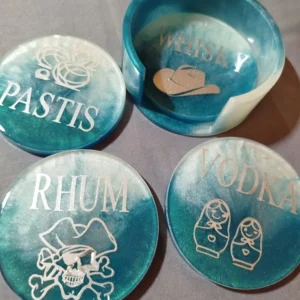 Sous-Verres "Éclat Minéral"